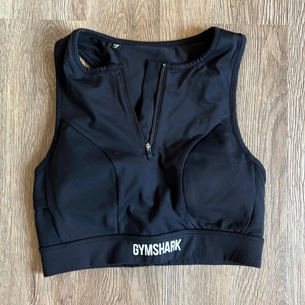 Gymshark Black Long Line Sports Bra